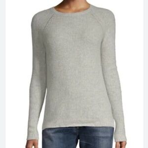 ZADIG & VOLTAIRE Deluxe Jane Pointelle cashmere blend sweater beige size small